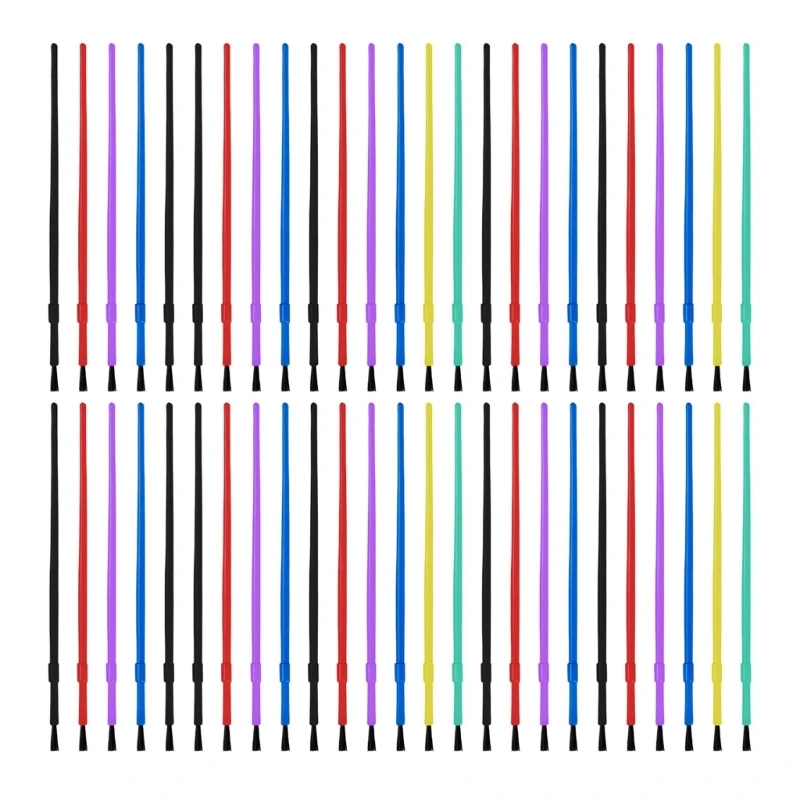 

2025 New 50 Pcs Brush Set Nylon Hair Painting Brush Small Paint Brush Artist Paint Brush