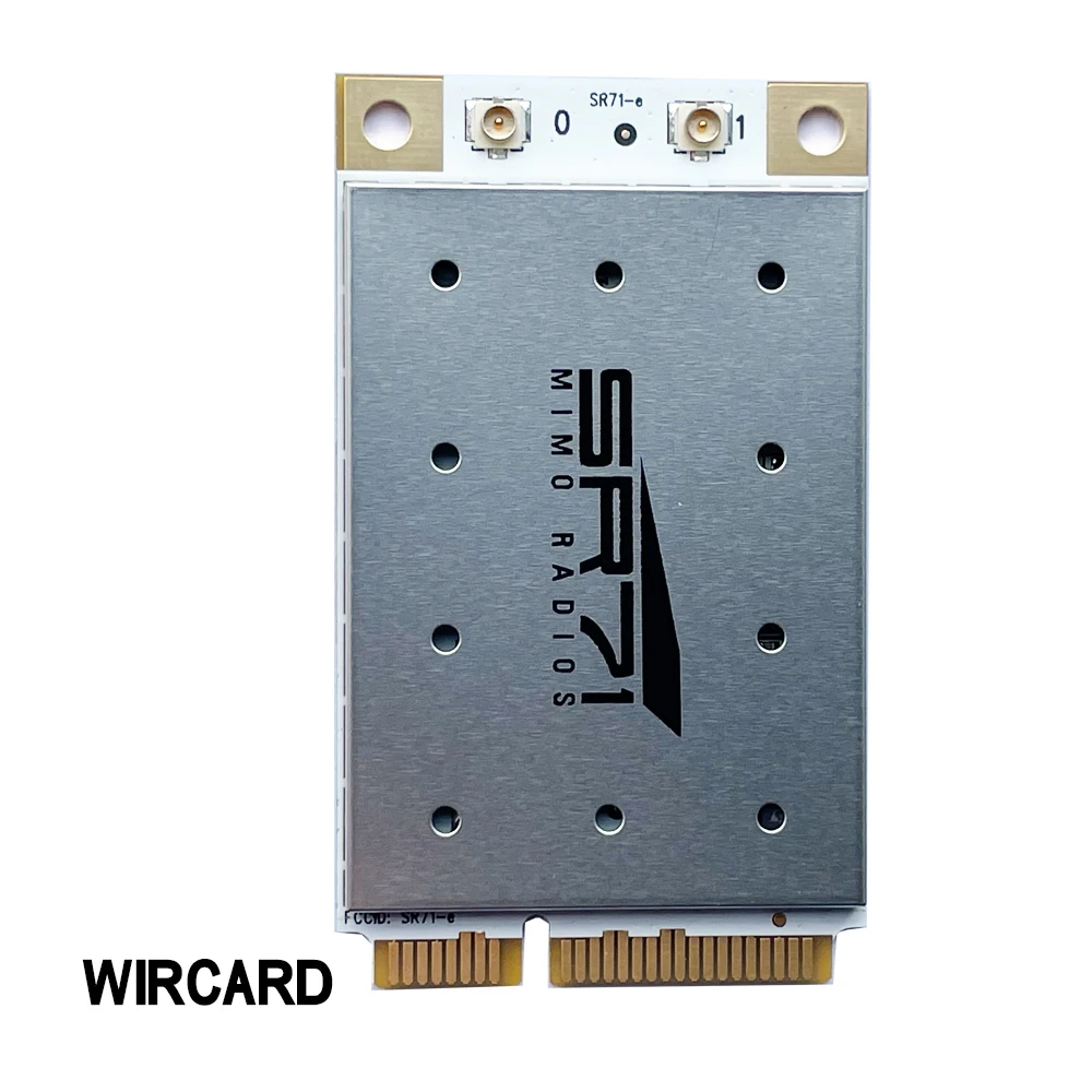WIRCARD SR71-E AR9280 802.11 A/B/G/N MINI PCI-E 400mw Hi-Power  802.11bgn Dual Band 2.4GHz 5GHz 2x2 MIMO Wireless Module
