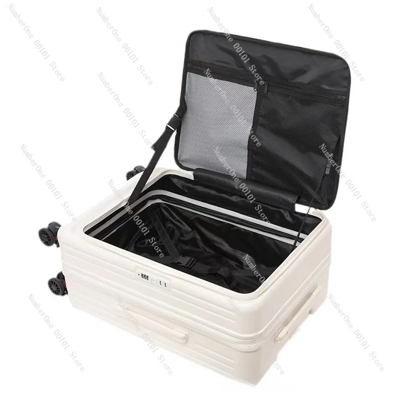 Large Capacity 20 Inch Carry On Luggage Expandable PC Trolley Suitcase Side Opening Silent Spinner Wheels Flip Lid Travel Cabin