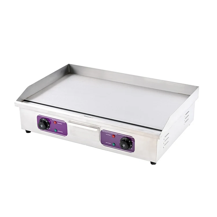 

-For Kitchen Appliances Food Service Equipment Electric Grill Griddle Pan BBQ 4.4KW Power Easy Cleaning Thickened^