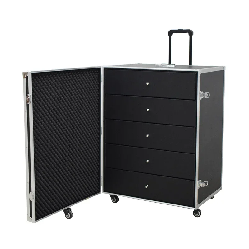 Large-capacity aluminum alloy air box, portable thickened multi-functional storage air box
