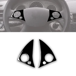 Steering Wheel Buttons Decoration Trim Cover Piano Black Car Interior Accessories for Benz C-Class W204 2007 2008 2009 2010