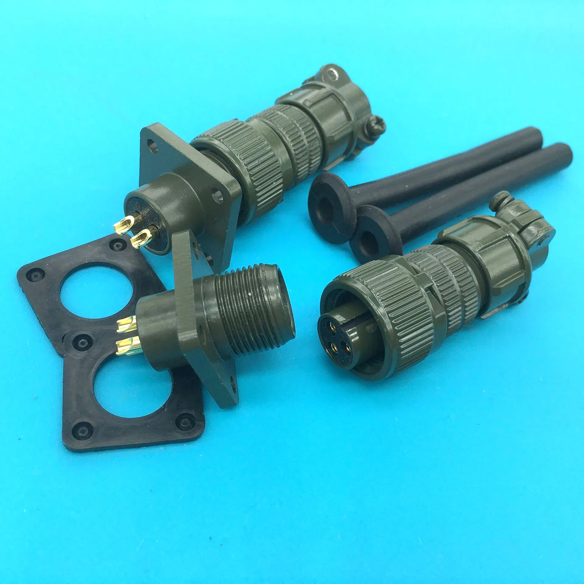 5015 American Standard Aviation Plug MS3106A10SL-3S MS3102A10SL-3P 3-Pin MS3106A10SL-4S MS3102A10SL-4P 2-pin Gold