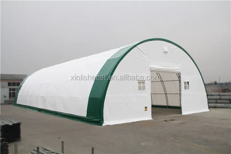 50x100ft Fire Resistant PVC PE Fabric Covered Agricultural Storage Barn Tent Industrial Warehouse Shelter for Farm