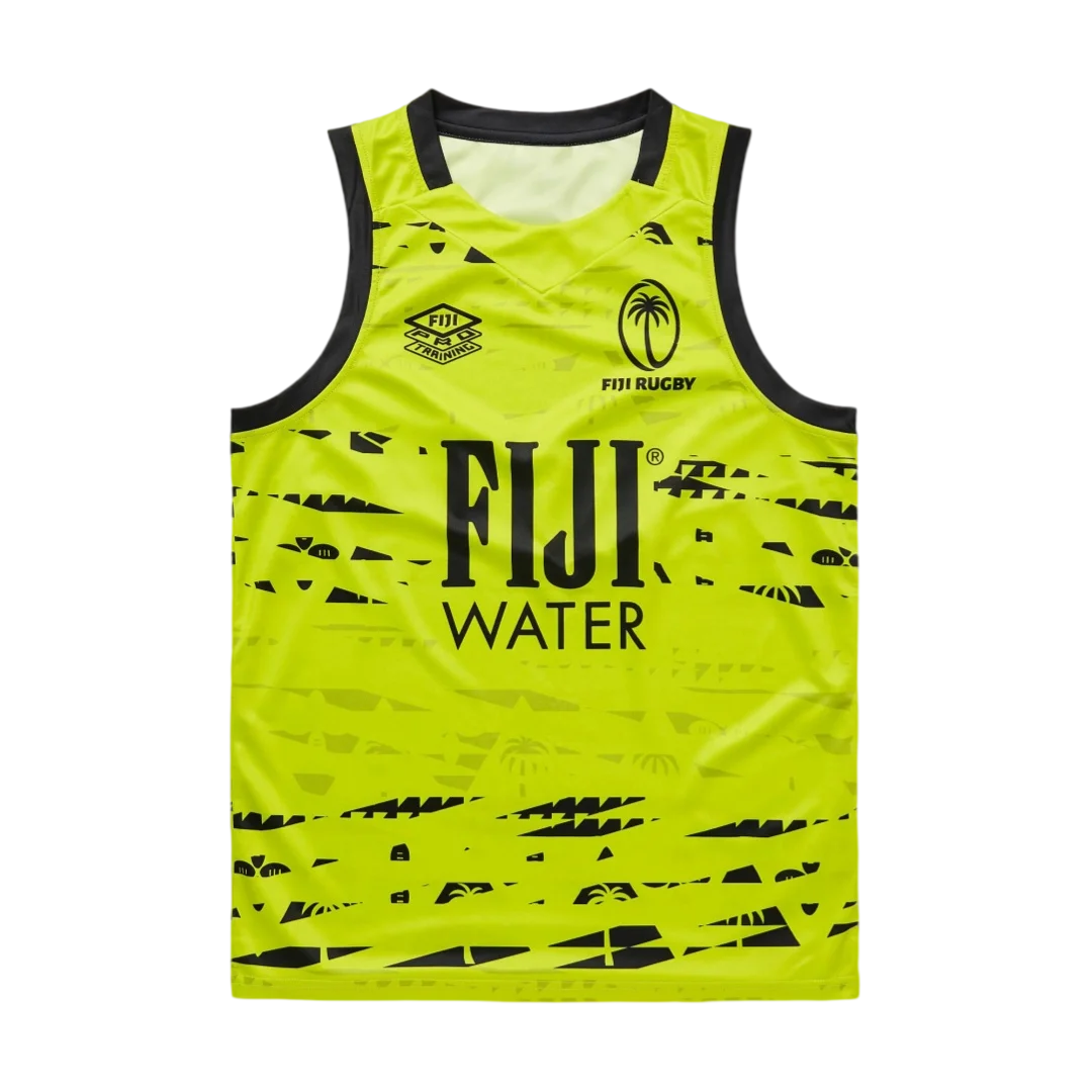 Fiji Rugby 2026/27 Training Vest Quick Dry Sports Training Tank Top Polynesian Tribal Print Sleeveless Jersey Family Matching