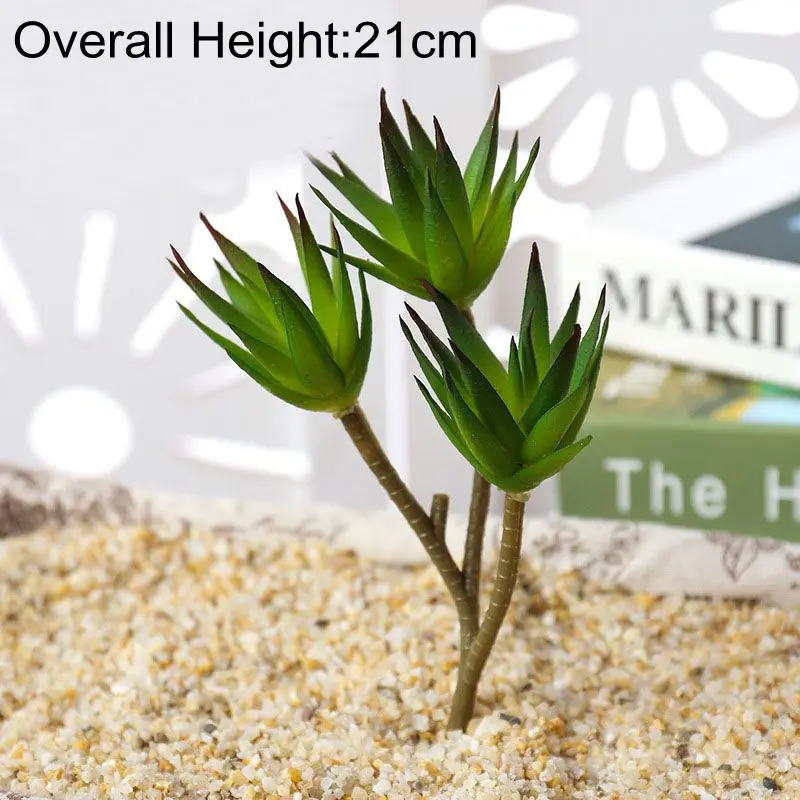 39 ألوان النباتات العصارة الاصطناعية البلاستيك الزهور DIY بها بنفسك لوازم اكسسوارات المنزل حديقة غرفة المعيشة الديكور #4