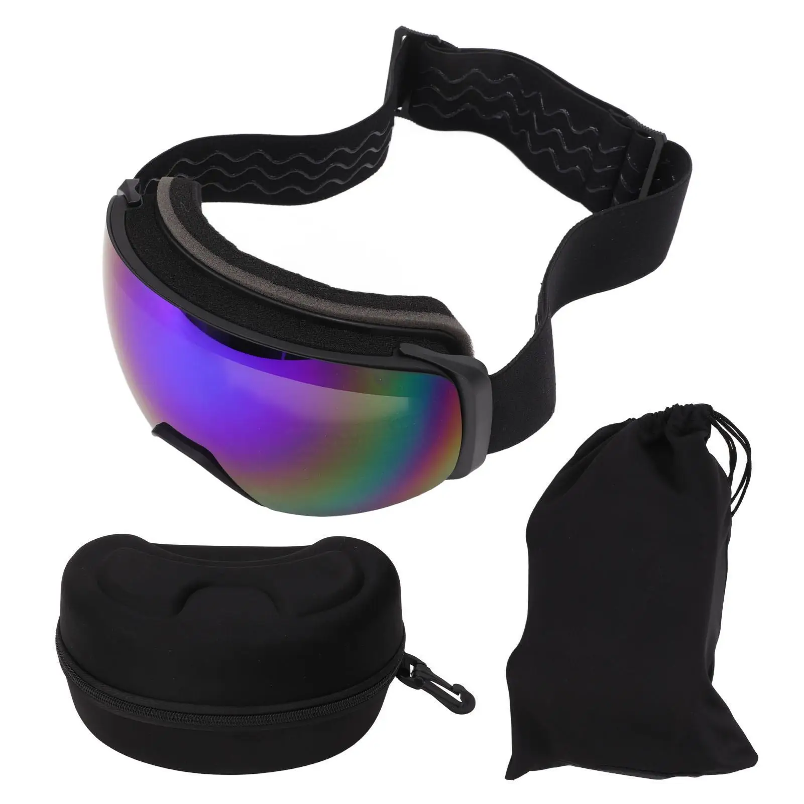

Snow Skiing Glasses Anti-Fog Ski Goggles Windproof Impact Resistant Double Layer for outdoor Riding for men