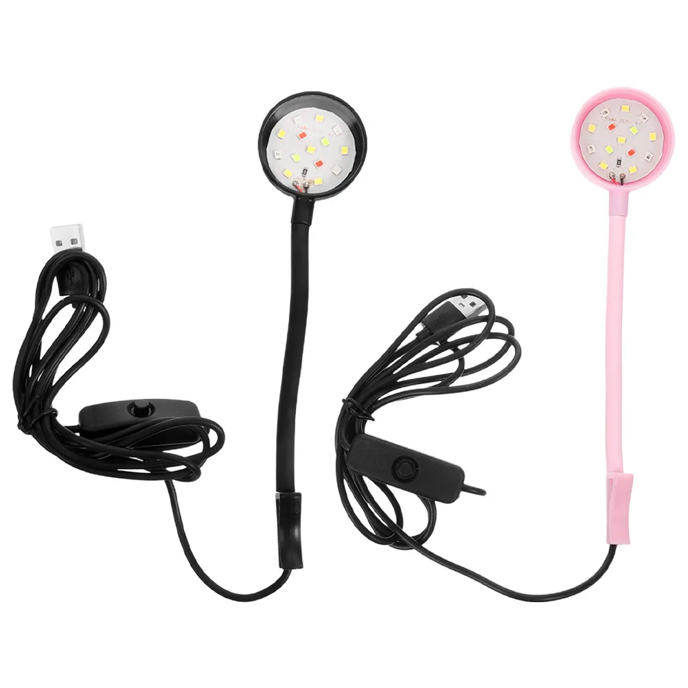 

2 Pcs Fish Tank Lights Aquarium Lamp Led Clip on Compact Accessory Clamp Daily Use