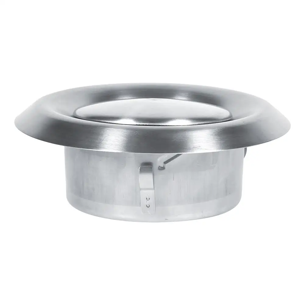 Adjustable Stainless Steel Round Vent Cover for Home Wall/Ceiling - 3 Sizes