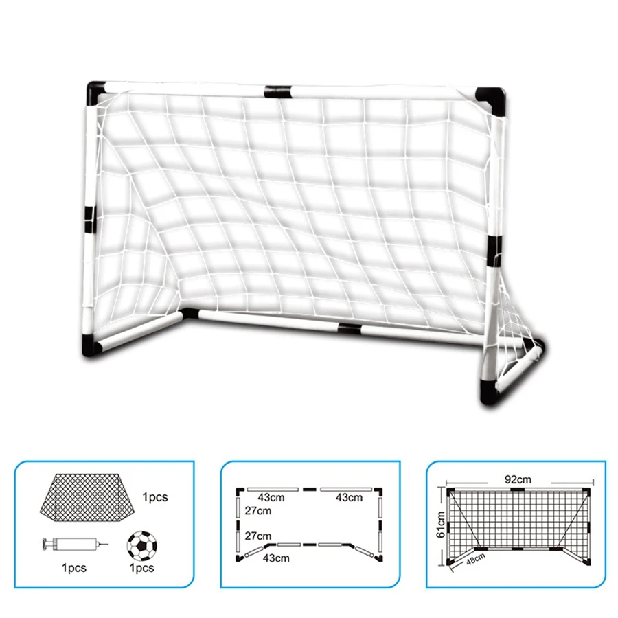 Sports Football Toy 92cm Large Single Door Indoor and Outdoor Soccer Goal Ball Pump Children's Sports Toy