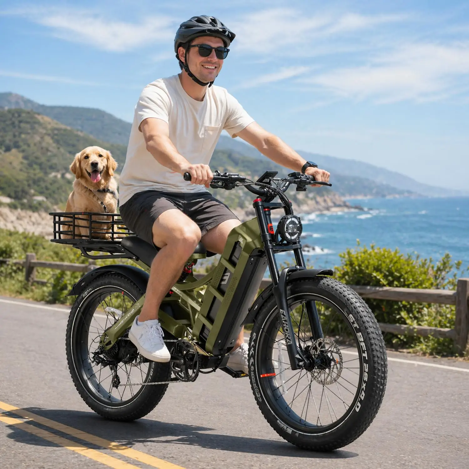 2026 Romeo Pro 3 5600W 50Mph High-Torque Ebike, 60V 80Ah 250-Mile Long Range Electric Bike for Adults, Adjustable Air Sus image 5