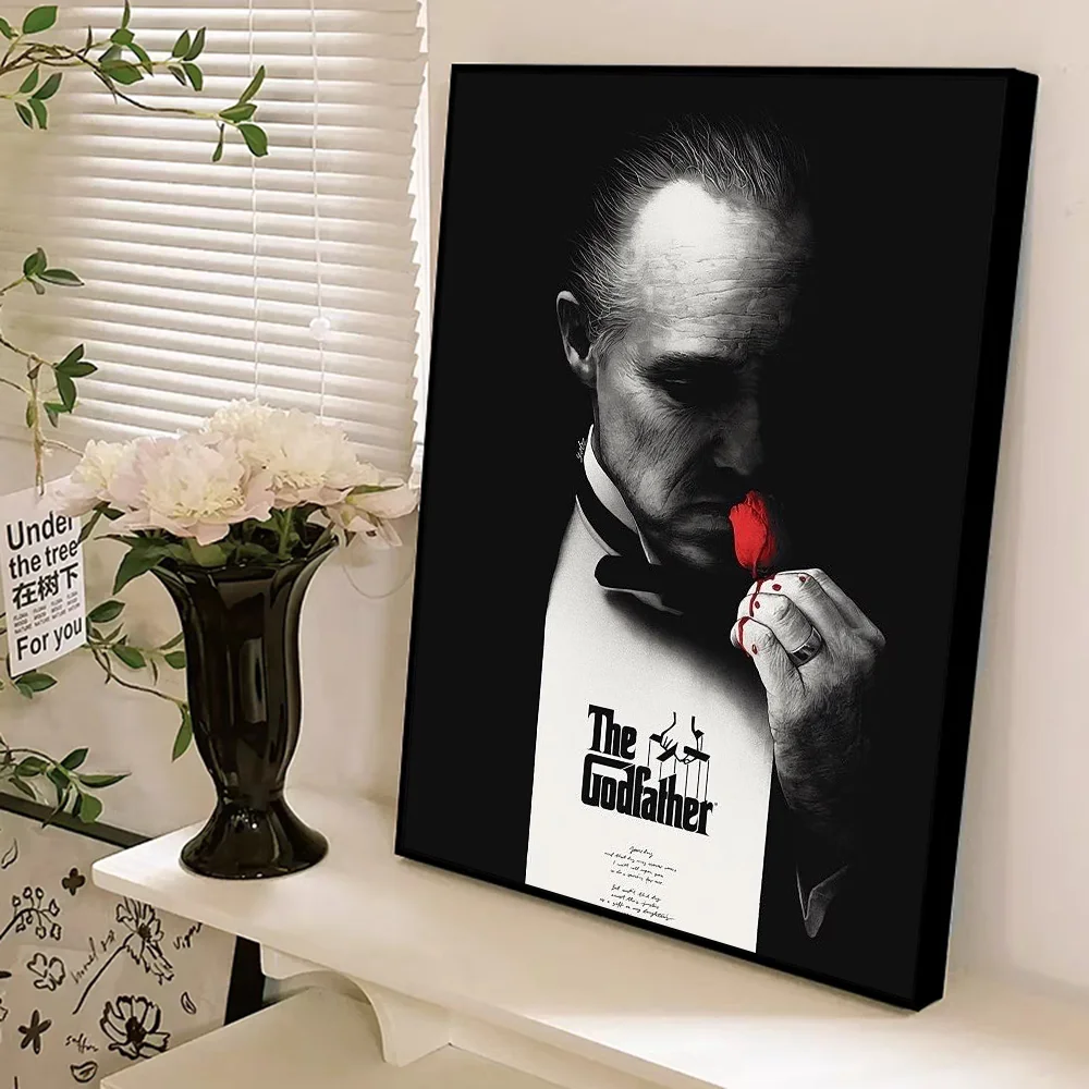 The Godfather Self-adhesive Classic Anime Poster Waterproof Paper Sticker Coffee House Bar Room Wall Decor