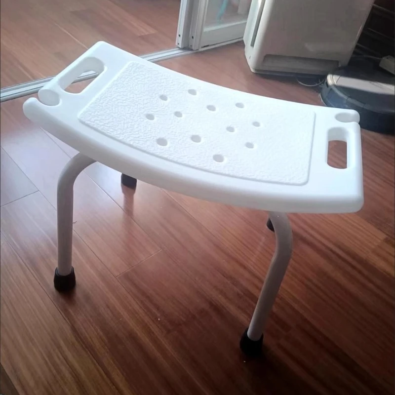 Adjustable Safety Shower Chair for Elderly, Pregnant Women & Disabled， Non-Slip Bath Seat with Backrest