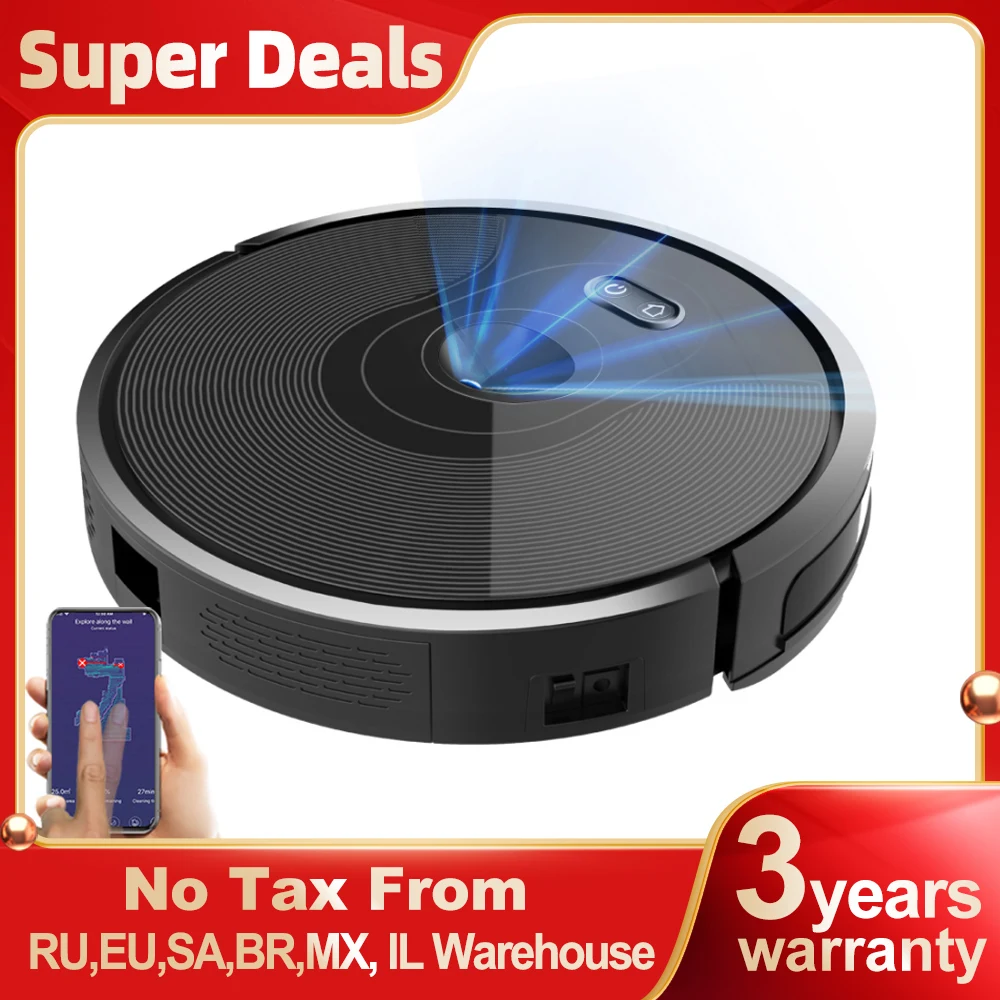 

Robot Vacuum Cleaner ABIR X6 , 6000PA Suction, Smart Eye System,APP Virtual Barrier,Smart Home Appliance,Auto Floor Mopping