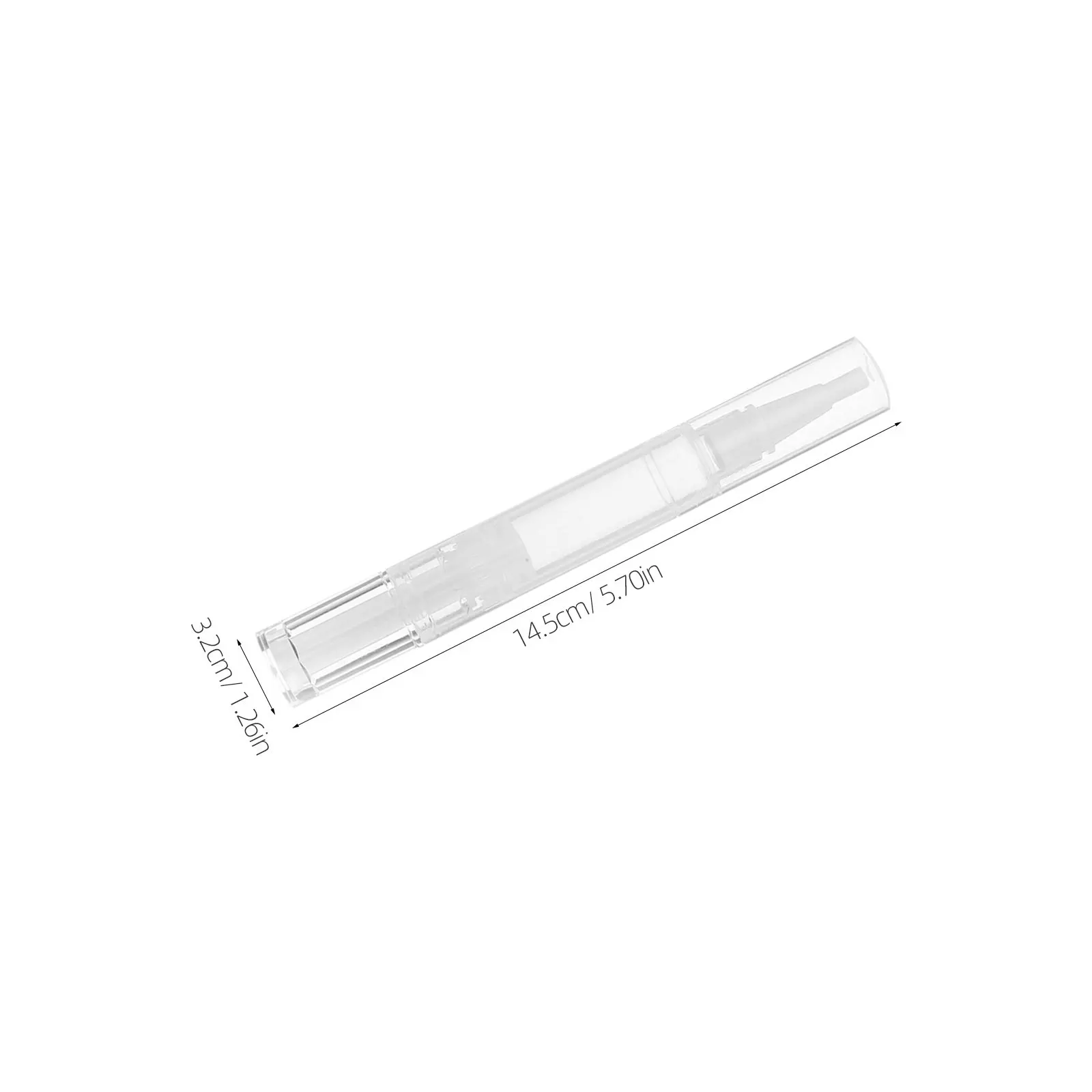 5Pcs Transparent Twist Pen Refillable Nail Polish Oil Applicator Cuticle Serum Foundation Lip Gloss Dispenser Beauty Tool