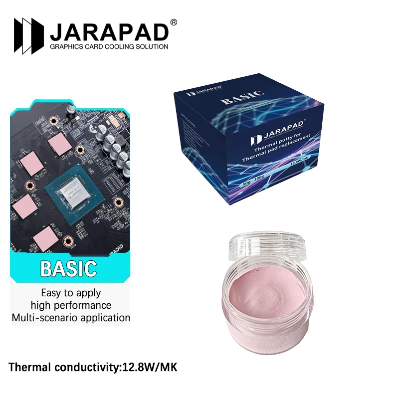 JARAPAD BASIC Thermal Putty For VGA GPU IC Processor Rapid Cooling Thermal Pad Replacement Heat Blocking Putty High Performance