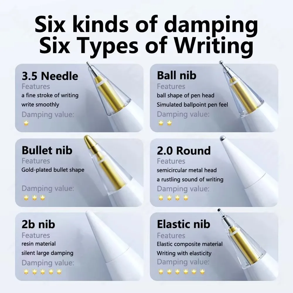 Replaceable Pencil Tips Shockproof Portable Stylus Nib PP Lining Anti-scratch Pencil Nibs Organizer Box for Apple Pencil