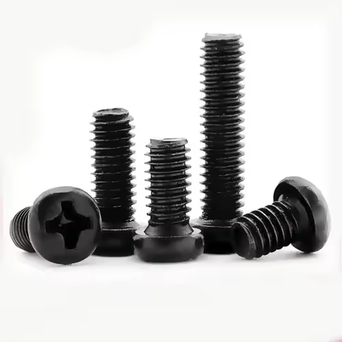 100pcs/lot Cross Recessed Pan Head Screw M1 M1.2 M1.6 M2 M2.5 M3 M4 M6 Carbon Steel Black Phillips Machine Screw GRADE 4.8 - Image 4