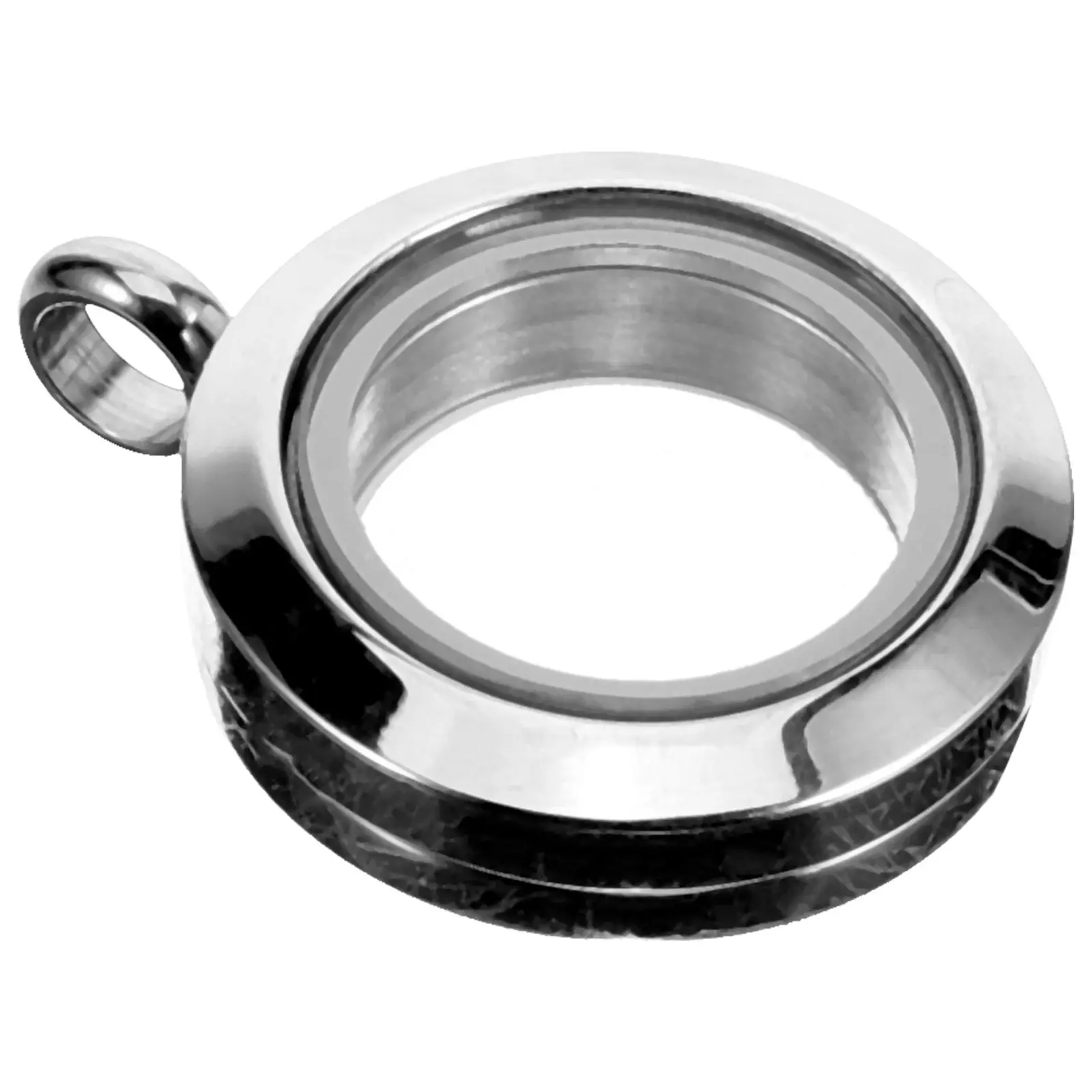 

Round Picture Frame Pendant Tray Stainless Steel Metal Photo Frame Charm for Jewelry Necklace Making Craft DIY