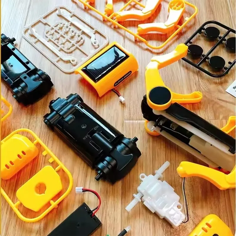 أطفال روبوت الكلب العلوم تجربة أطقم تعمل بالطاقة الشمسية جرو الأطفال DIY التعليمية الجذعية اللعب العلوم التنموية هدية