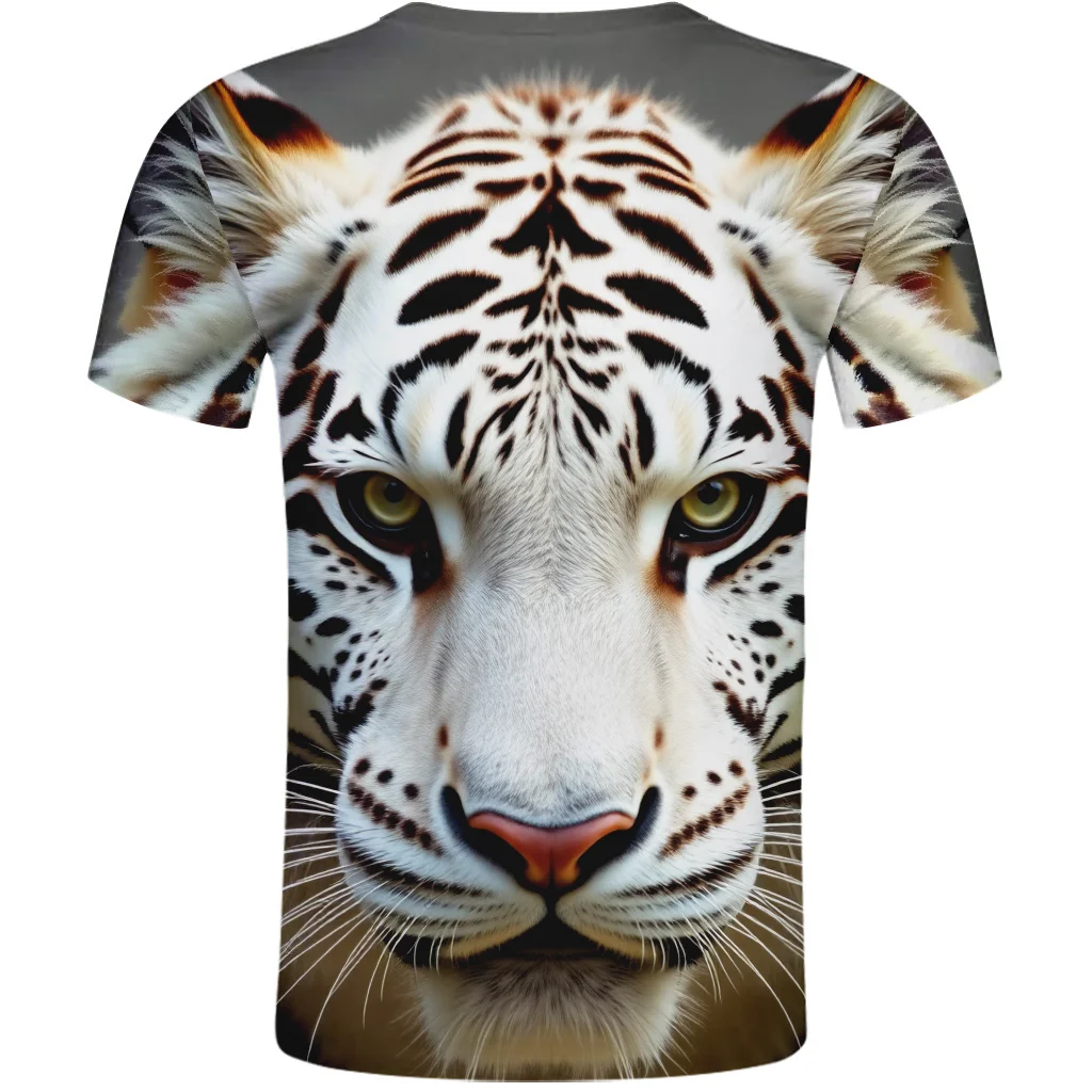 white tiger T Shirt Free Custom Name Number Teams Logo comic Animal Headgear Peaked Print Photo Text Clothes
