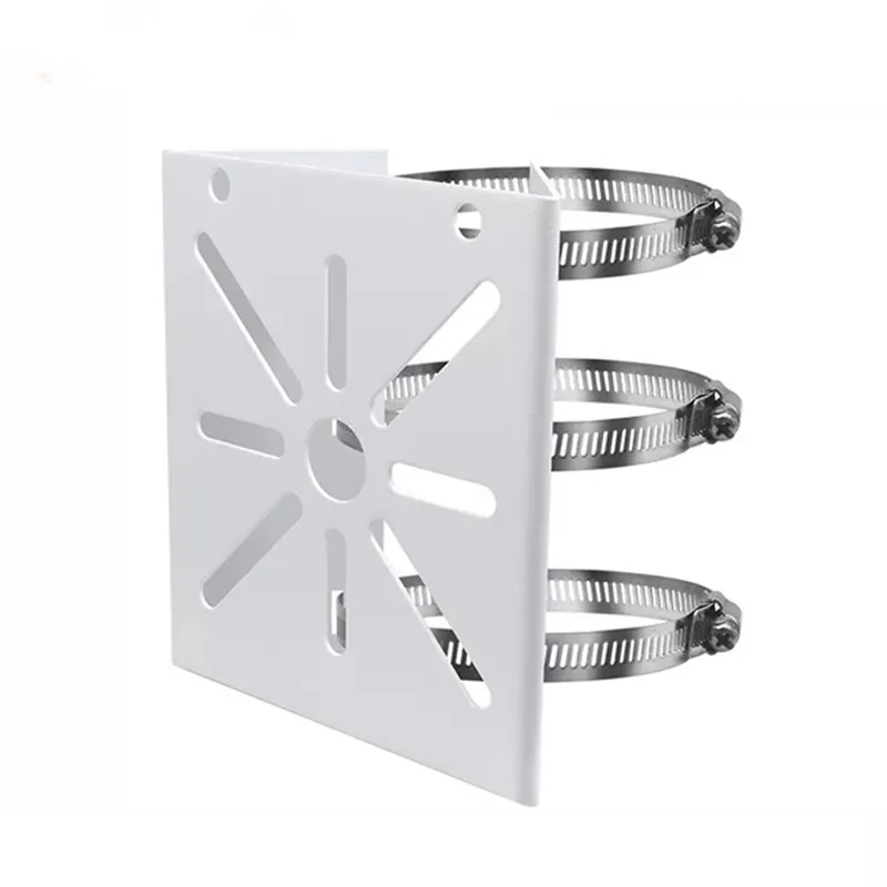 Security Camera Pole Mount Bracket Monitoring Hoop Bracket Street Light/ Electric Pole/Vertical Pole/Horizontal Bar Pole Holder