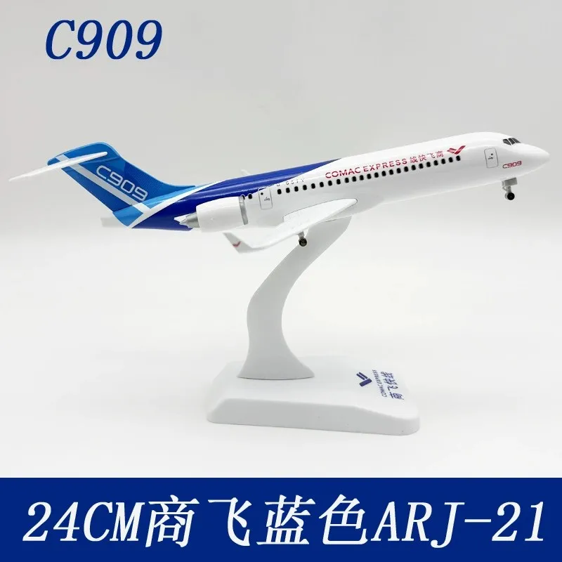 24 CM Legering Vliegtuigen c909 Comac EXPRESS Model Vliegtuigen Statische miniatuur vliegtuig Speelgoed vliegtuigen kinderen voor jongens Home Decor Verzameld