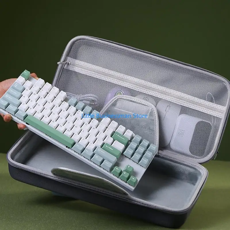 Tastatur-Tragetasche mit stabiler Aufbewahrungsschale, weichem Innenfutter und Zubehörtasche für den täglichen Transport und die – Detail 8