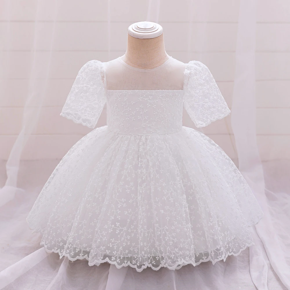 Ceremony First 1st Birthday Dress For Baby Girl Clothes Christening Princess Dress Girls Dresses Lace Party Gown 0 2 1 Year