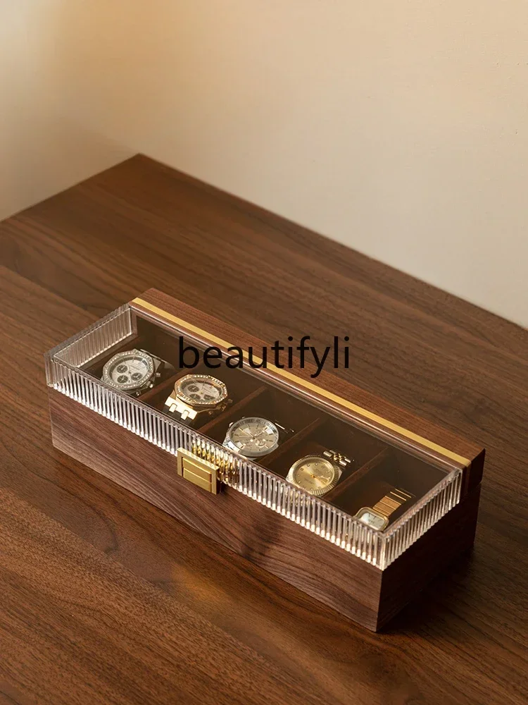 

ss D Household high-end exquisite mechanical watch men's and women's watch display box light luxury gift
