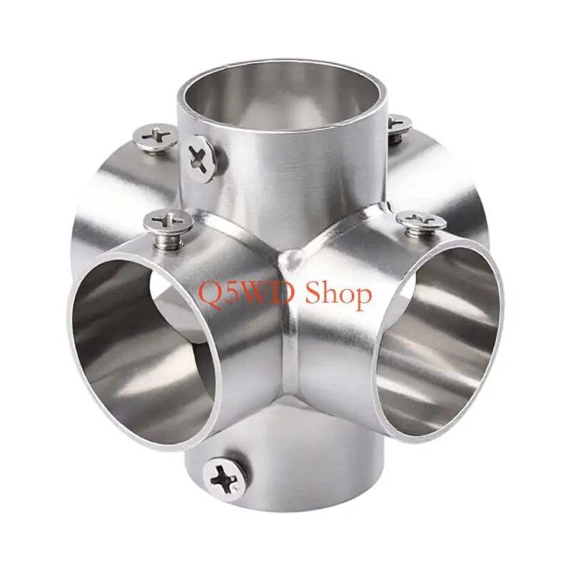 Q5WD Stainless Steel Joint Round Tube Connector Connection Fastener Enduring