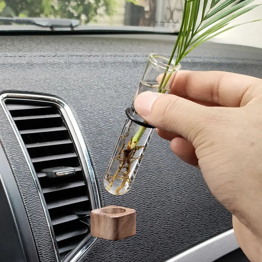 

Car Decor Car Vase Vent Clip Air Freshener Universal Flower Holder with Glass Tube Fragrance Diffuser for Aromatherapy Vehicle