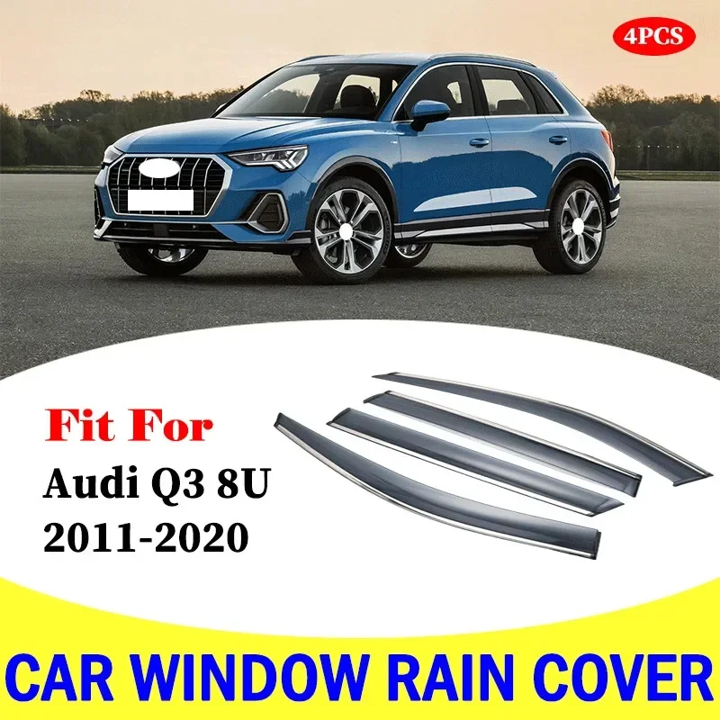 

FOR Audi Q3 8U 2011-2020 window visor car rain shield deflectors awning trim cover exterior car-styling accessories parts