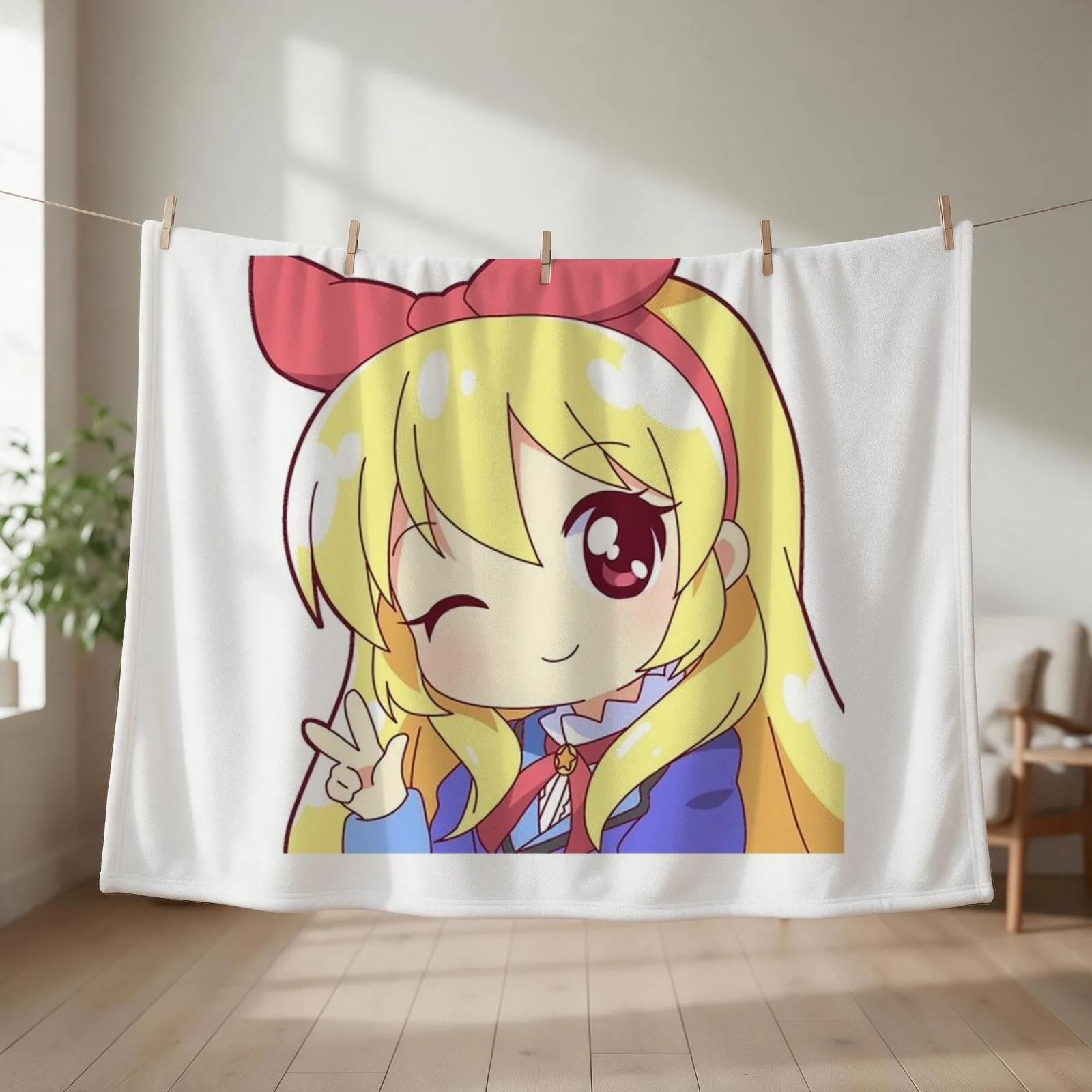 Ichigo Hoshimiya Throw Blanket Giant Sofa Softest Multi-Purpose warm for winter Blankets