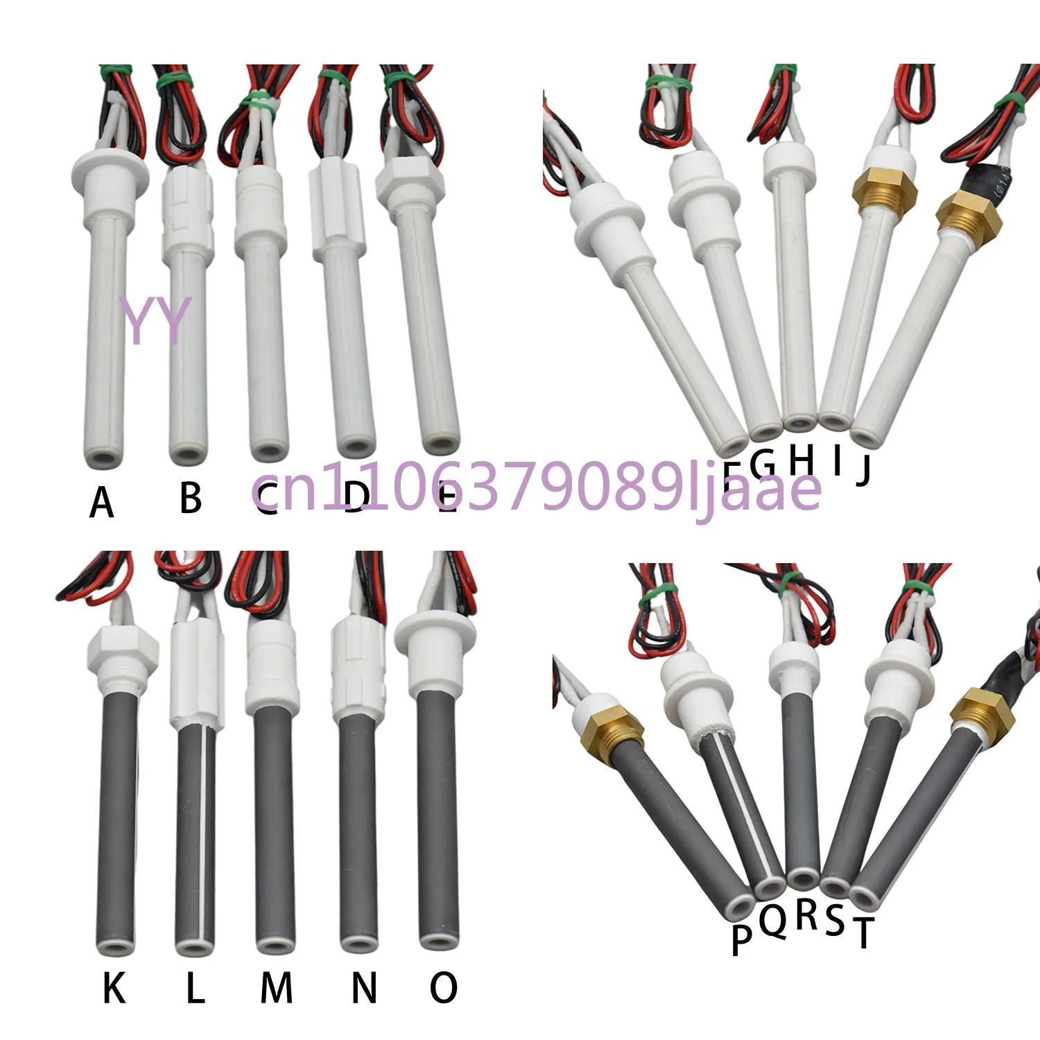 

Керамическая нагревательная трубка-свеча для пеллетной печи 220В 350Вт, черная, 10.5x6x100мм