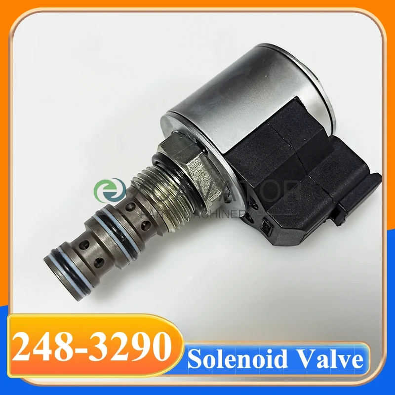 

High Quality 248-3290 2483290 24V Solenoid Valve and Valve Coil for Loader 414E 416E 420E 422E 430E 432E 434E 442E 444E