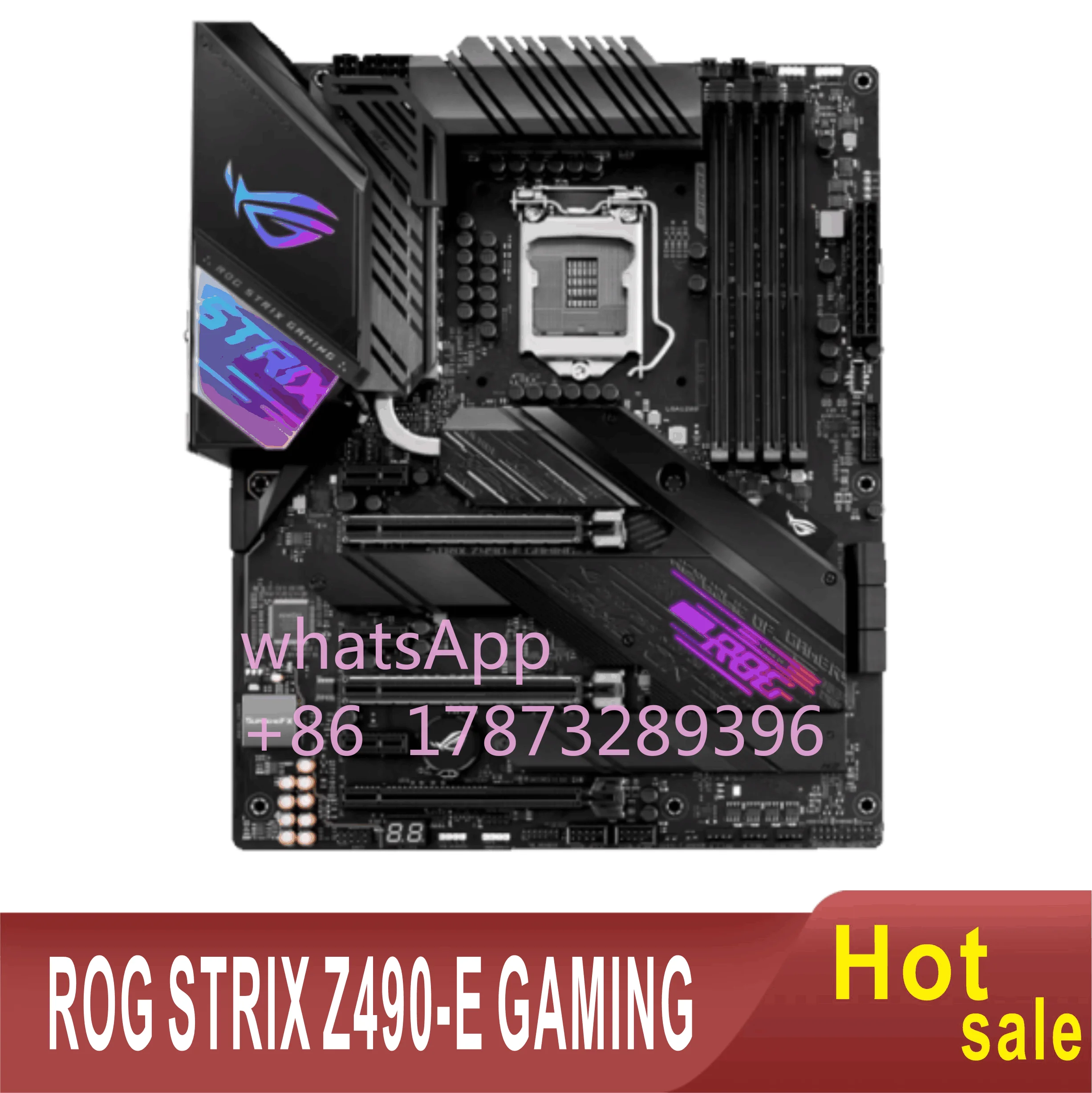 ROG STRIX Z490-E GAMING Motherboard 128GB USB3.2 Type-C M.2 HDMI LGA 1200 DDR4 ATX Z490 Mainboard 100% Tested Fully Work