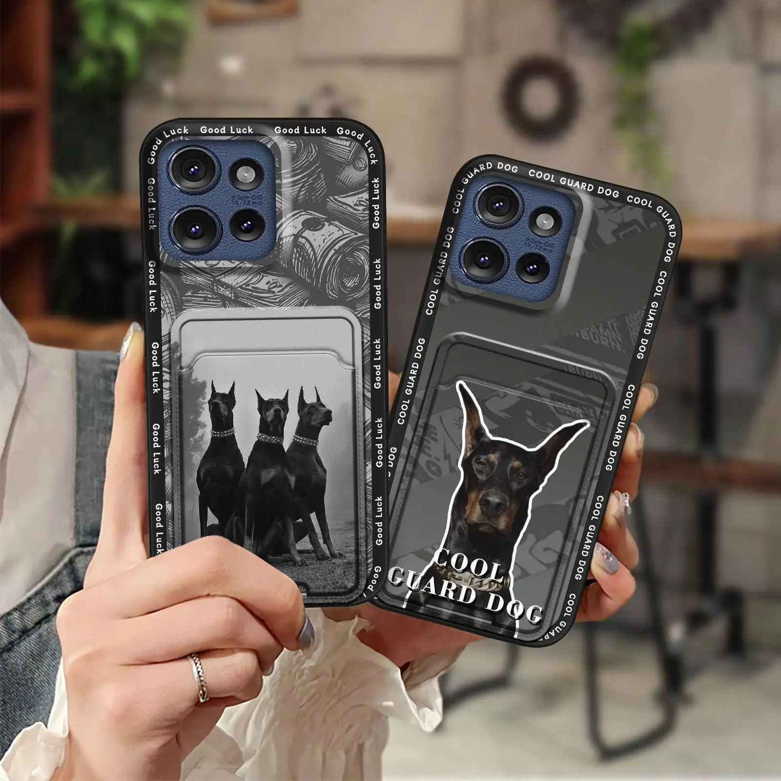 Étui de téléphone durable pour MOTO G Play 2025/G Power 2025, coque arrière souple, anti-choc, anti-poussière, sac à cartes, dessin animé