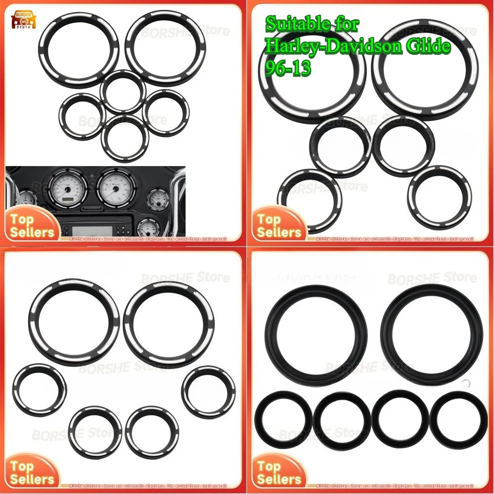 

2026 Suitable for Harley-Davidson Glide 96-13 Motorcycle CNC Instrument Cover Decorative Gauge Trim Wholesale