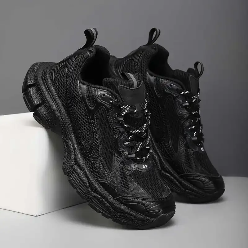 

Женская обувь на плоской подошве из синтетической кожи. Спортивные тканые женские кроссовки. Черные ботинки. Размер 33, дизайнерские тренды на каждый день.