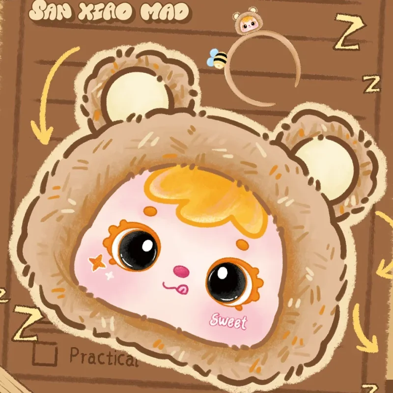 Seri Aksesoris Rambut Samuel Animals Hairband Plush Blind Box Dekorasi Boneka Lucu Mainan Trendi Kotak Misteri Hadiah Kejutan untuk Gadis