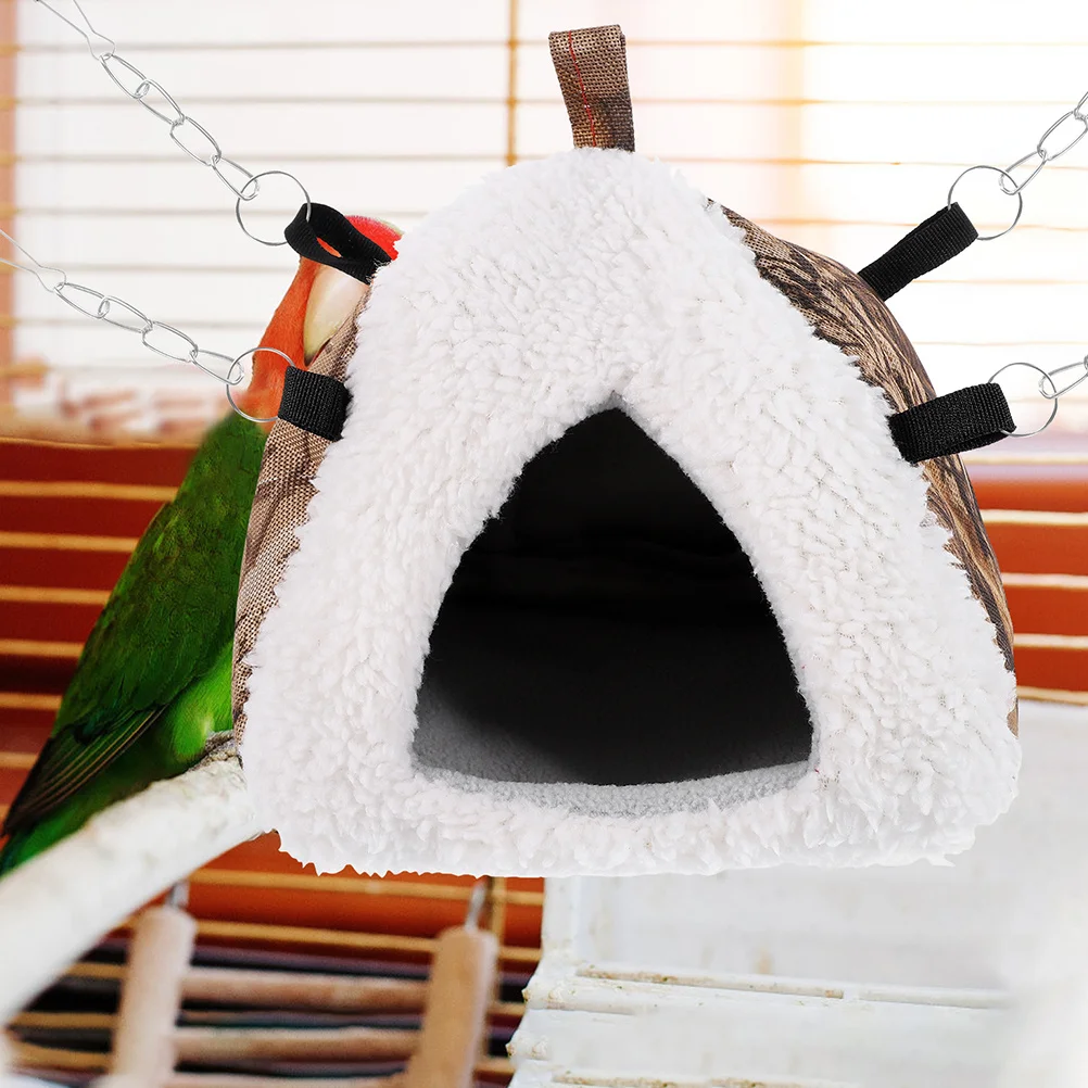 

Hanging Hamster Warm Nest Soft Cotton Small Pet Cozy House Comfortable Hideout for Winter Chinchilla Hamster Nest