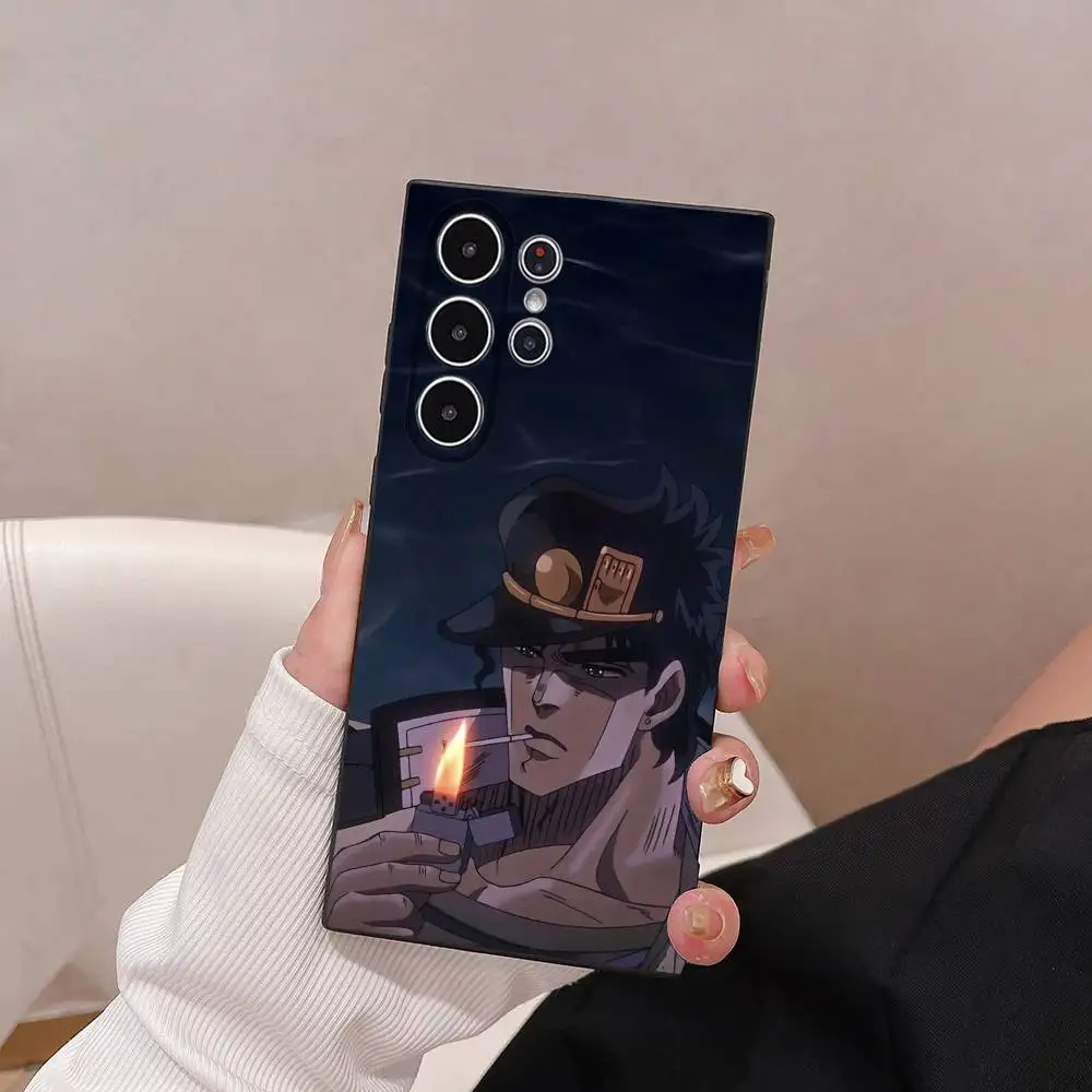 เคสโทรศัพท์อนิเมะ Kujo Coll JOJO เนื้อ TPU นุ่ม ปลอดภัยต่อผิว ใช้ได้กับ Samsung S21/S22/S23/S24/S25 FE/Plus/Ultra