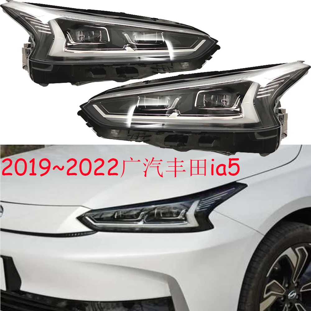 

1pcs car bumper headlamp For Toyota IA5 headlight ALL IN LED 2019~2023y car accessories head lamp Toyota IA5 fog lamp