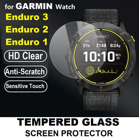 Garmin Enduro 3 / Enduro 2 /1 강화 유리 긁힘 방지 보호 필름 용 5PCS 스마트 시계 화면 보호기