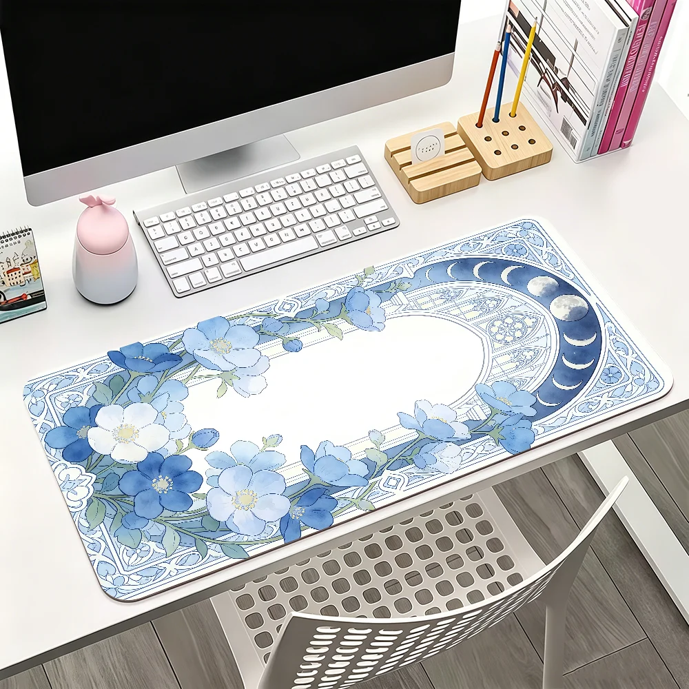 Mucha Frame Mouse Pad For Office Gaming And Keyboards Non-Slip Large Waterproof