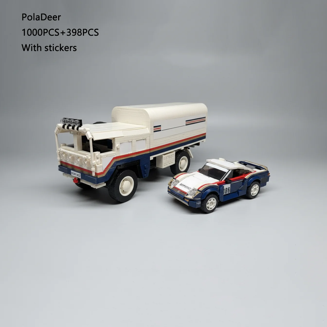 DIY Rally Racing MOC 1984 High-mobility off-road truck 959 Dakar Building Blocks Assembly Model Toy Brick Children Birthday Gift