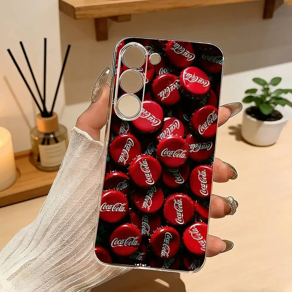 Hot C-Coca C-Cola Vintage Phone Case For Samsung Galaxy A71,A70,A52,A51,A40,A30 Transparent Cover