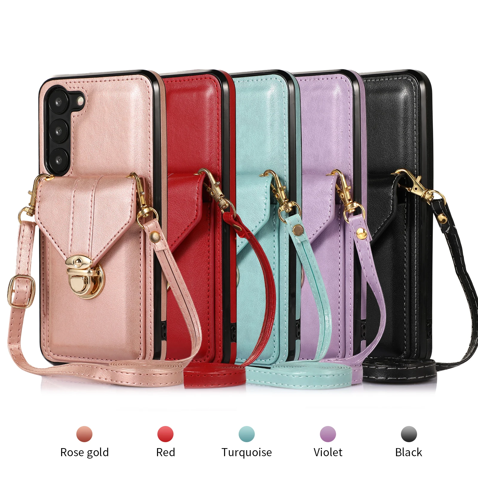 

Fashion buckle Wallet Film Lanyard phone case Iphone 14 plus 13 pro 12 mini 11 Pro max 8 7 6 SE 2020 X Xr XS max