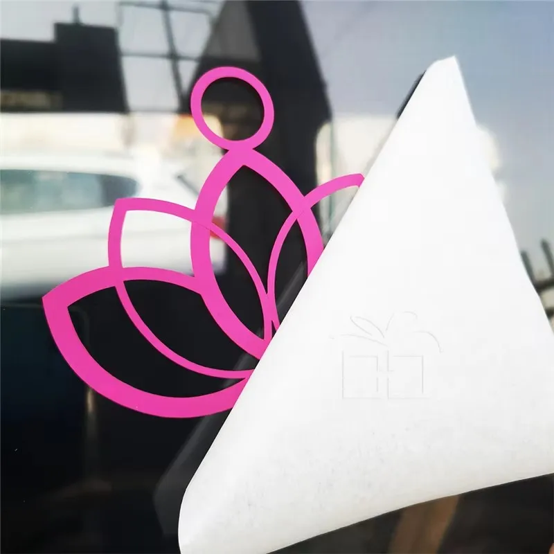 

Customized car sticker name logo waterproof outdoor use logo letters car UV PVC transfer sticker holographic window sticker